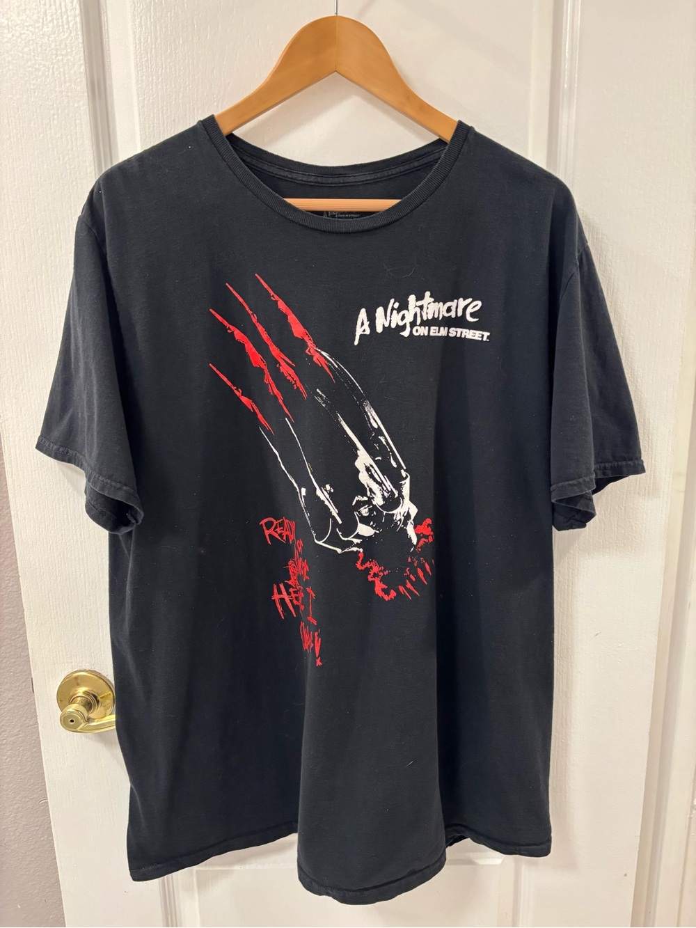 A Nightmare on Elm Street Black Graphic T-Shirt Tee